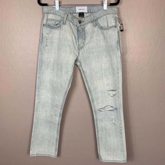 NWT Current Elliott Channon Destroy Jeans Women's Cropped Straight Size 27 - Picture 2 of 5